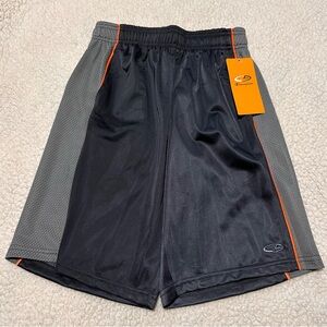 Champion Boy's Charcoal Gray Orange Athletic Shorts M 8-10 NWT